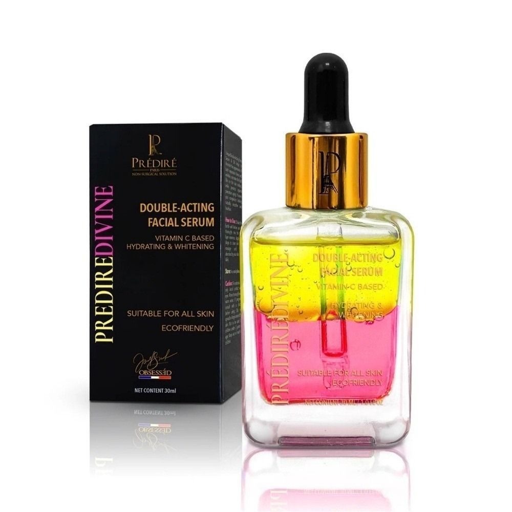 Predire Paris Double-Acting Facial Serum Vitamin C Hydrating Whitening 30ml NEW